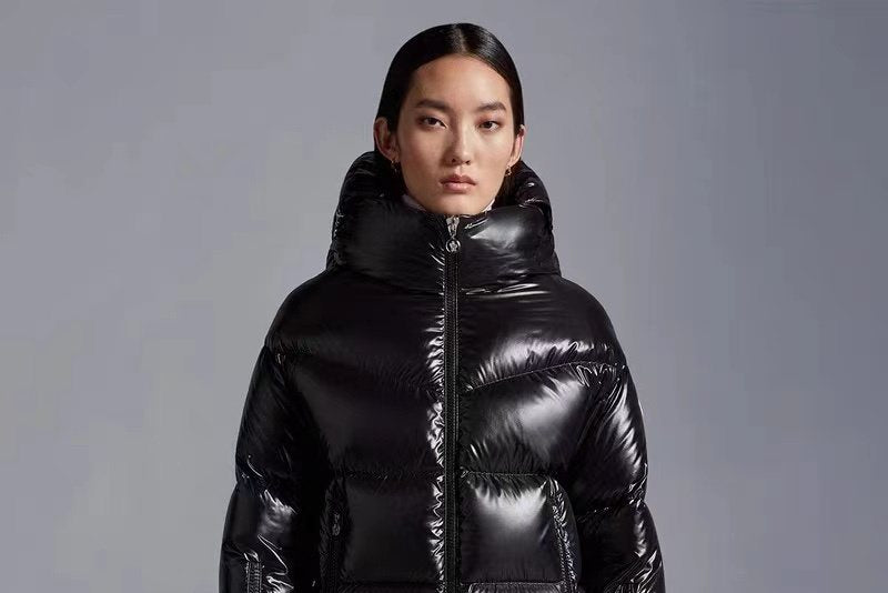 Womem Moncler coat Women's Glossy Hooded Puffer Jacket — hero