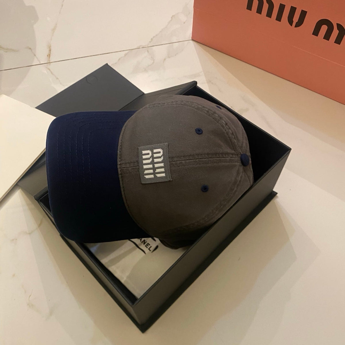Miu Miu Color-Block Baseball Cap
